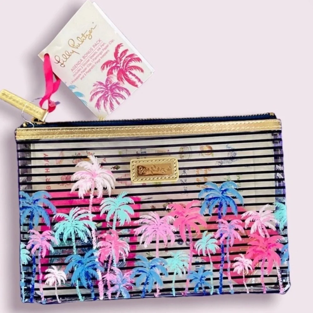 Lilly Pulitzer agenda bonus pack in Desert Palm print NWT